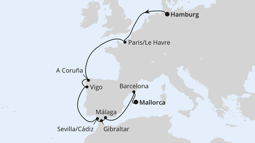 Großbritannien & Irland ab Hamburg mit AIDAsol
