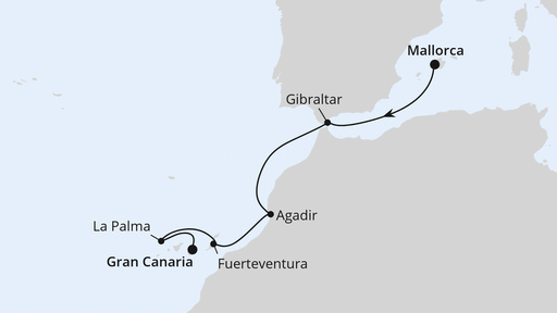 Spanien & Portugal mit AIDAstella