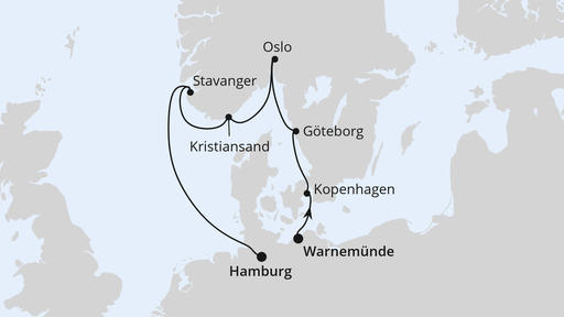 Norwegens Fjord-Weltnaturerbe ab Hamburg 2 mit AIDAprima
